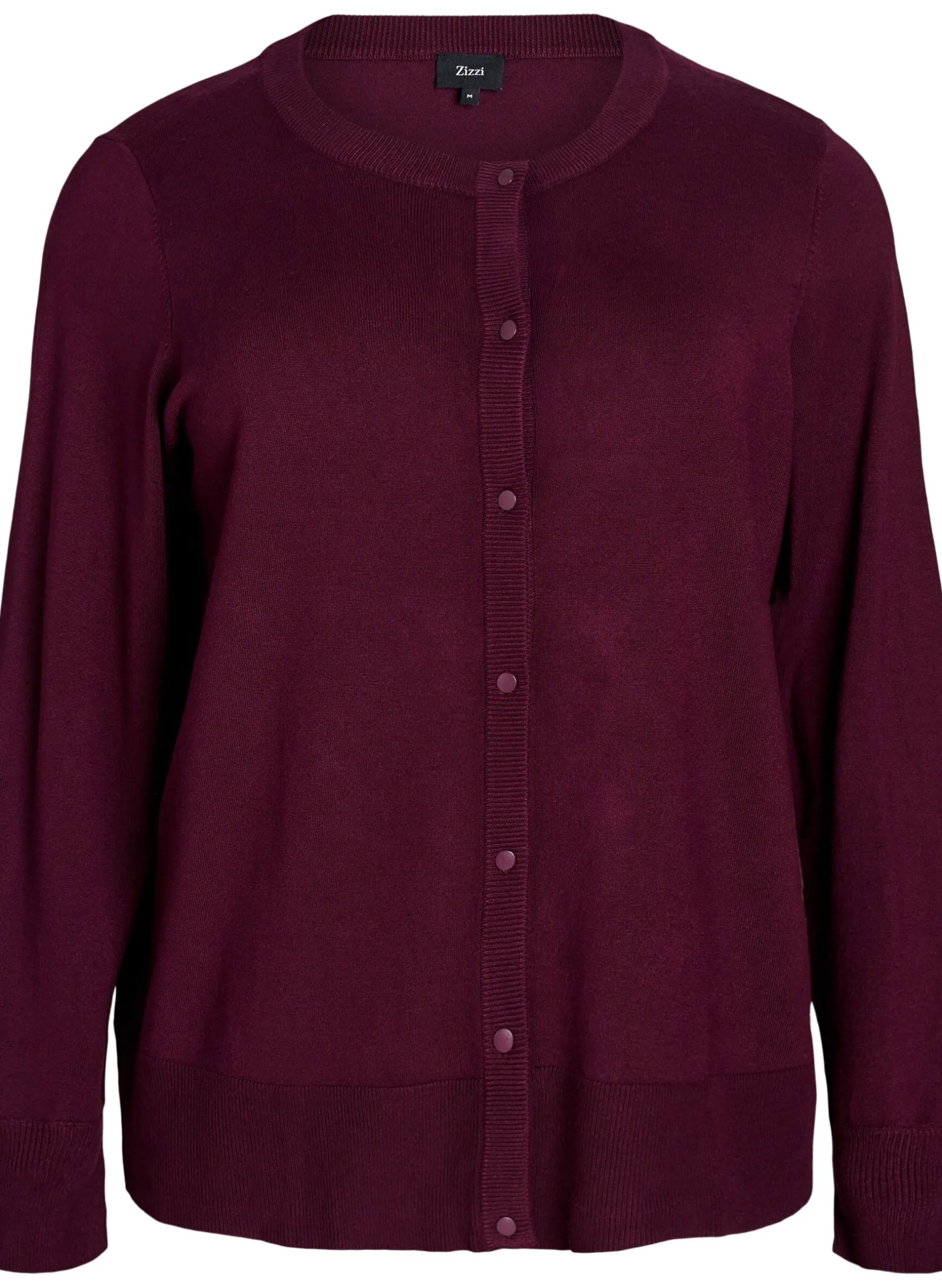 Strickjacke mit Rundhalsausschnitt und Knöpfen