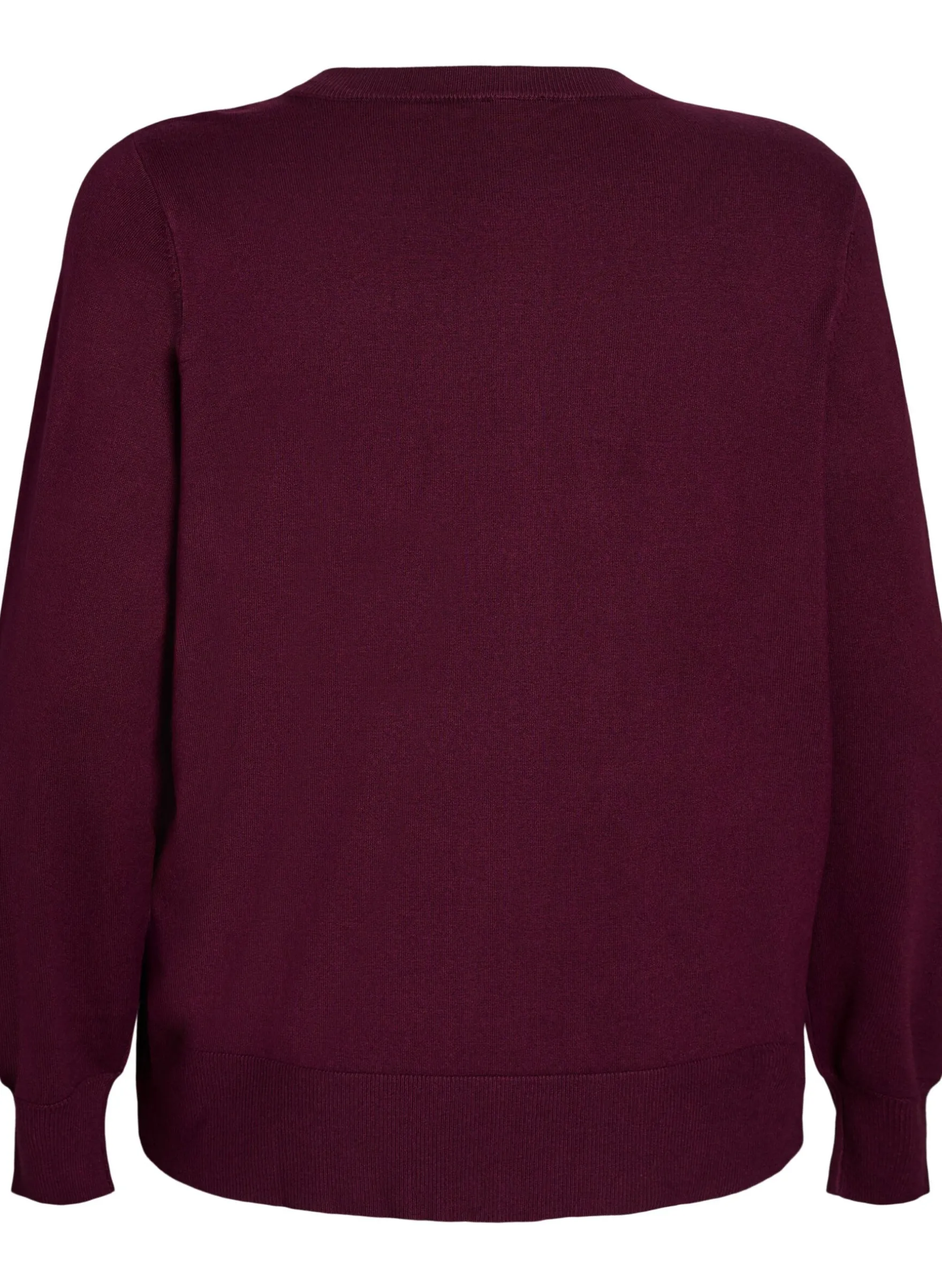 Strickjacke mit Rundhalsausschnitt und Knöpfen