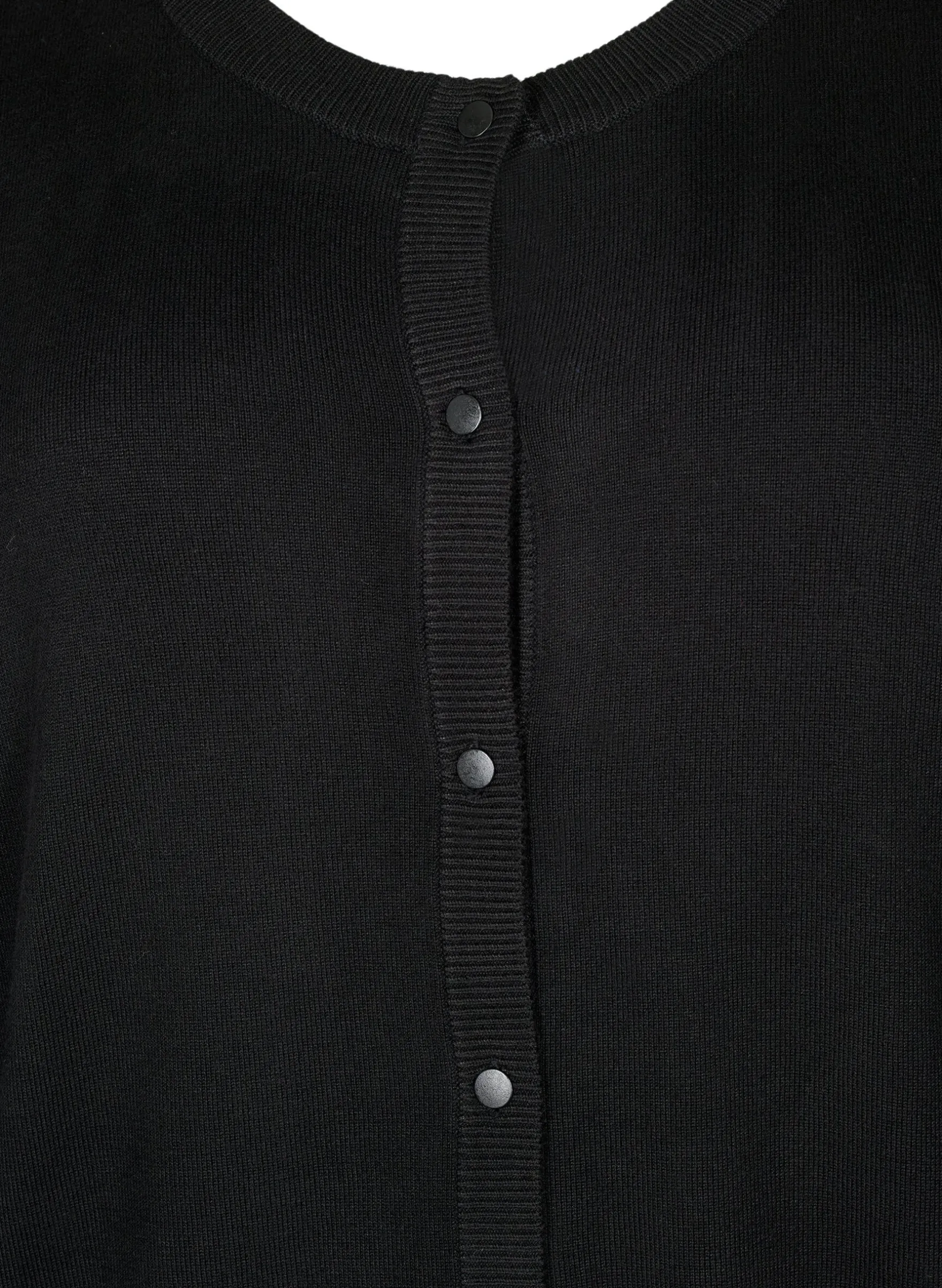 Strickjacke mit Rundhalsausschnitt und Knöpfen
