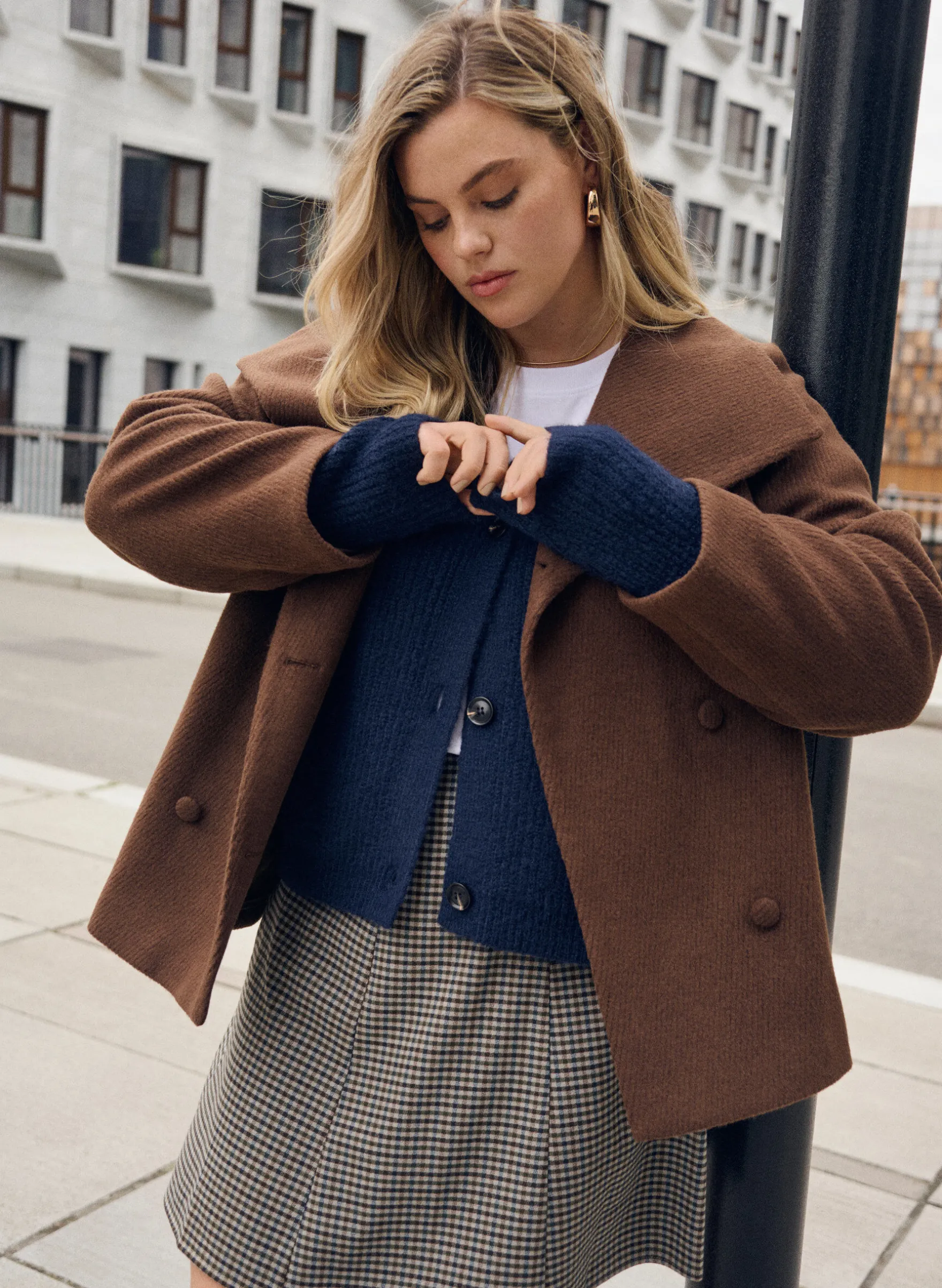Strickjacke mit V-Ausschnitt