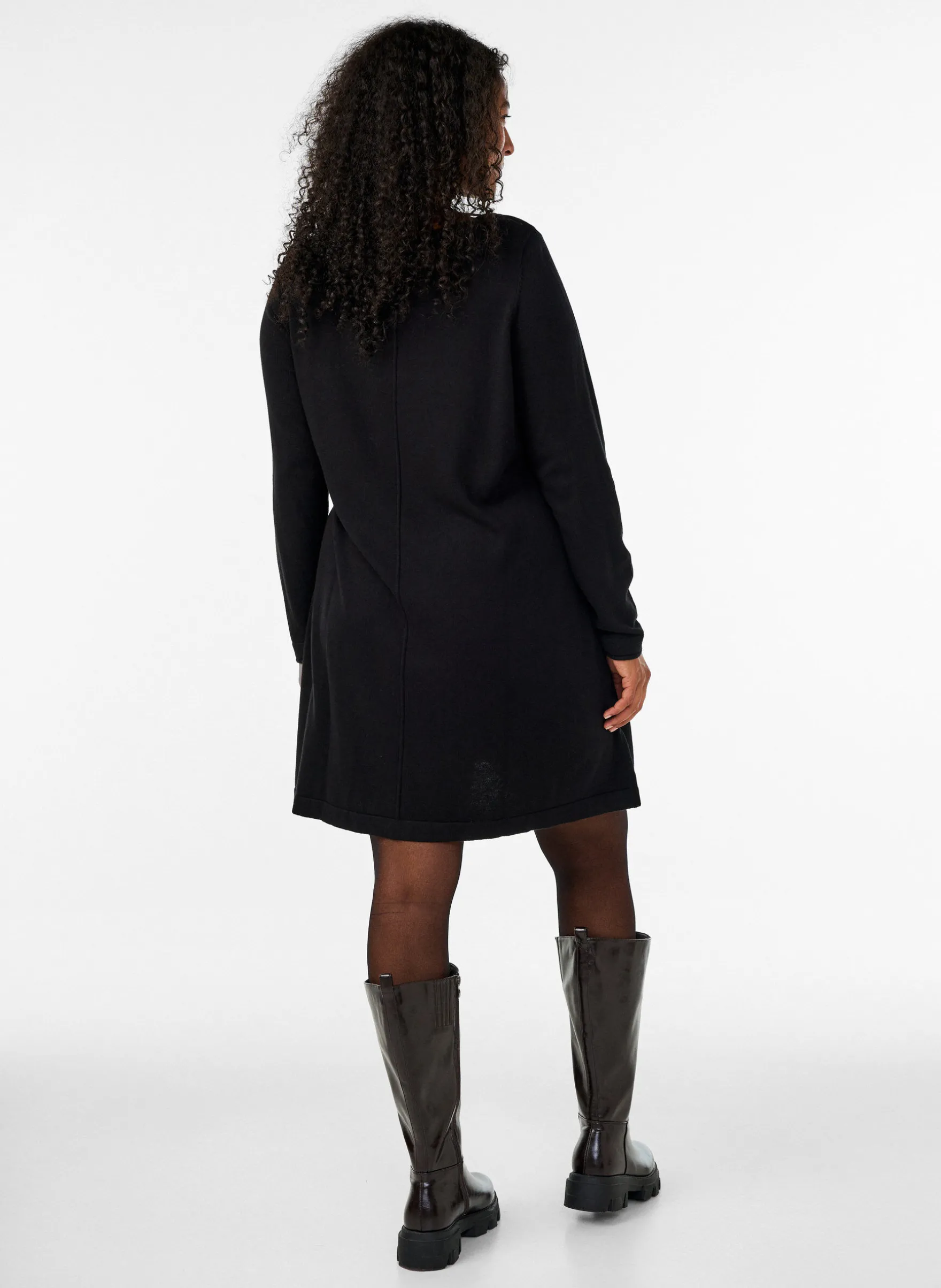 Strickkleid aus Baumwoll-Viskose-Mischung