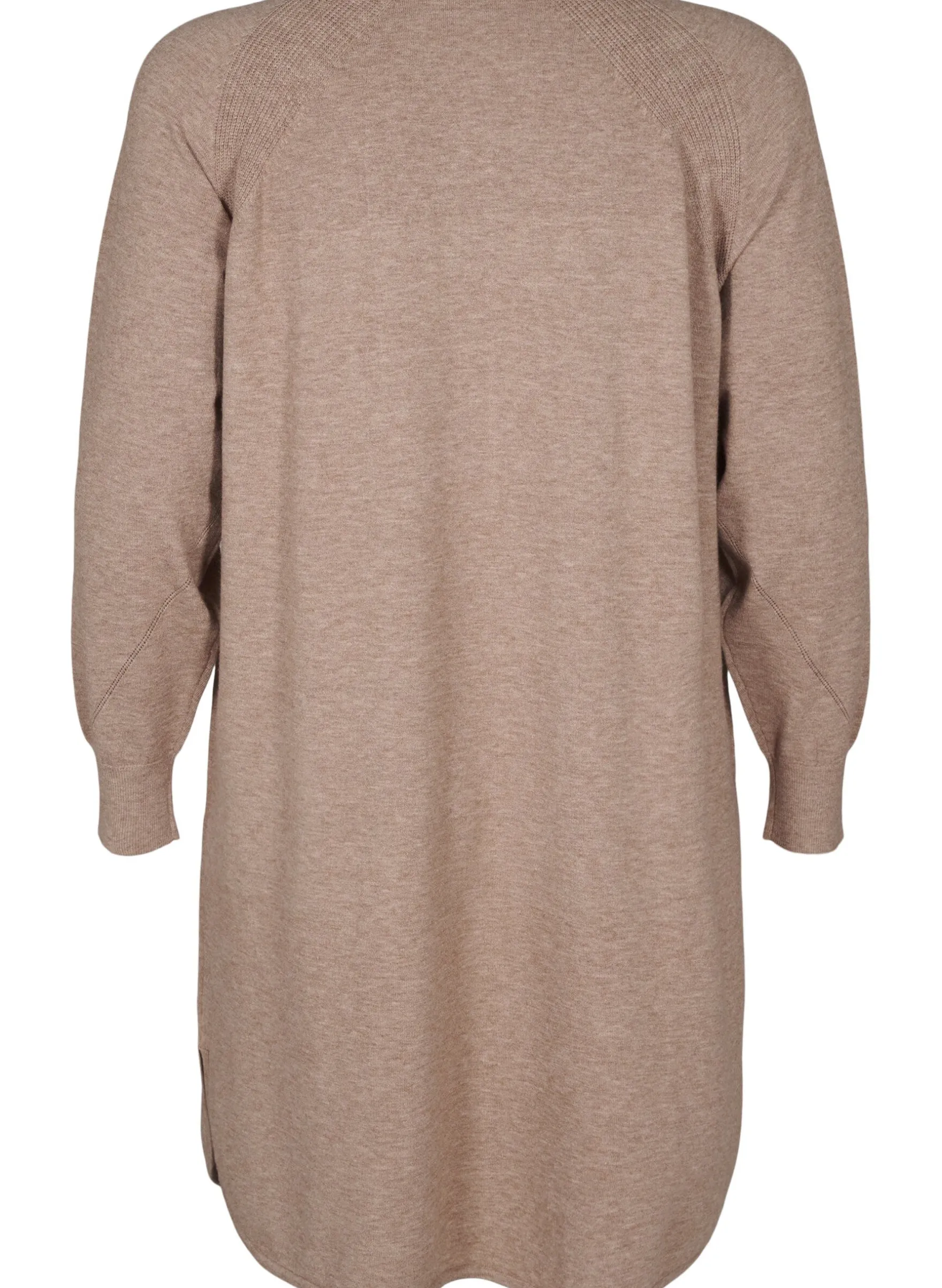 Strickkleid mit Rundhalsausschnitt und Strickmuster