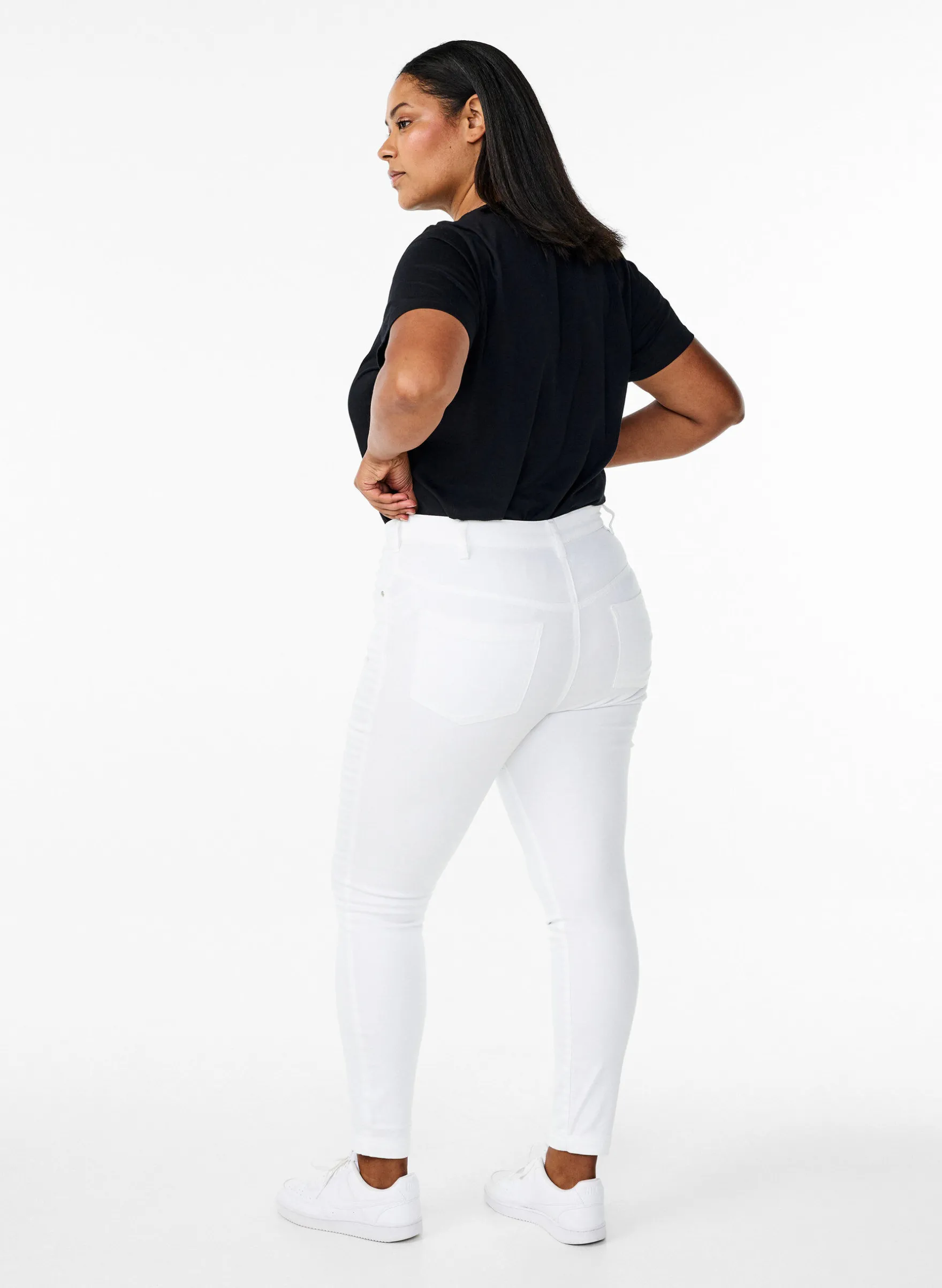 Super Slim Amy Jeans mit hoher Taille