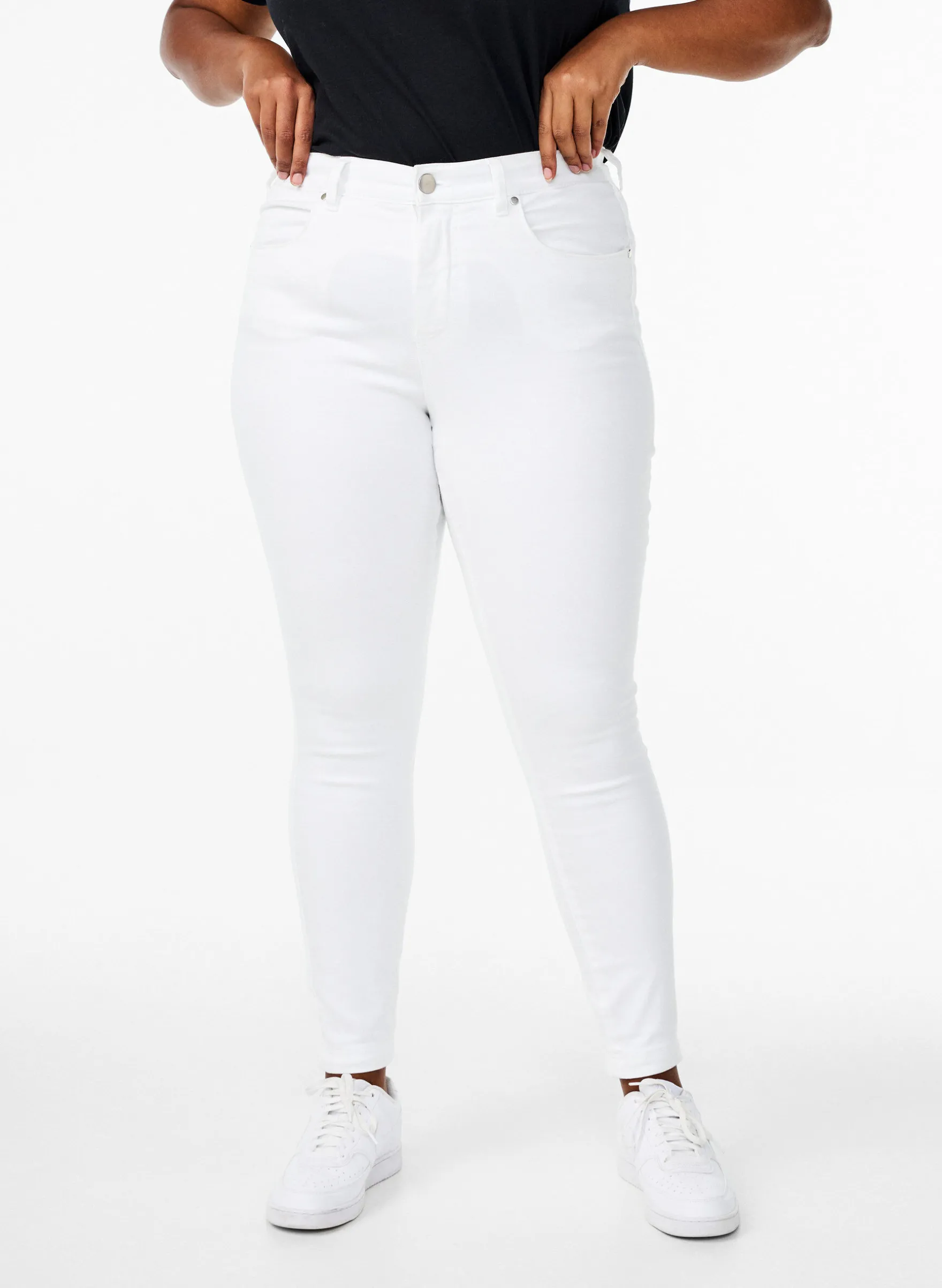 Super Slim Amy Jeans mit hoher Taille
