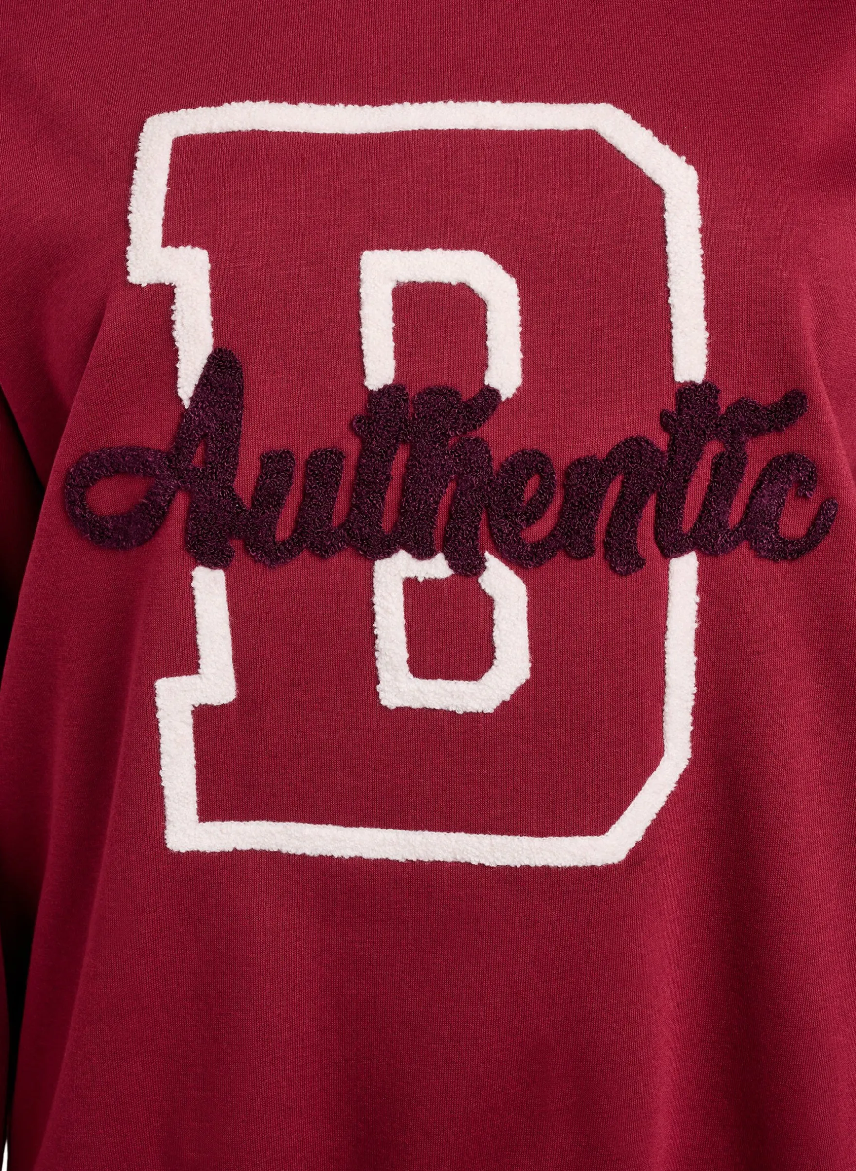 Sweatshirt mit Frottee-Schriftzug