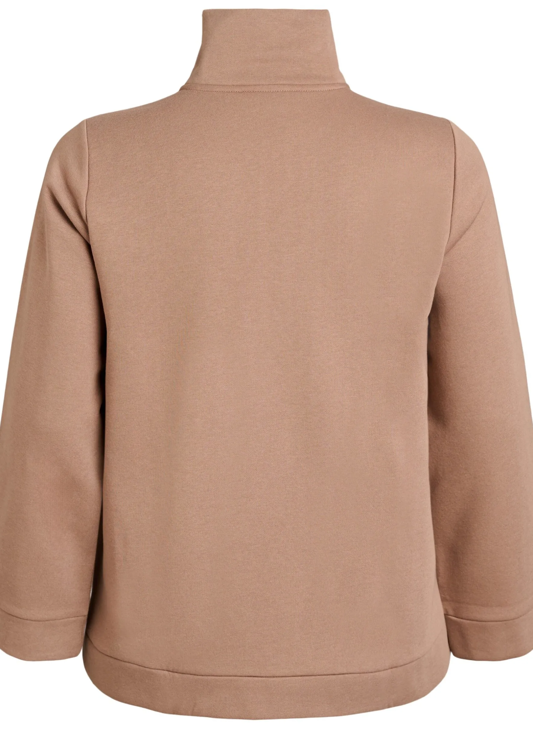 Sweatshirt mit hohem Kragen und Reißverschluss