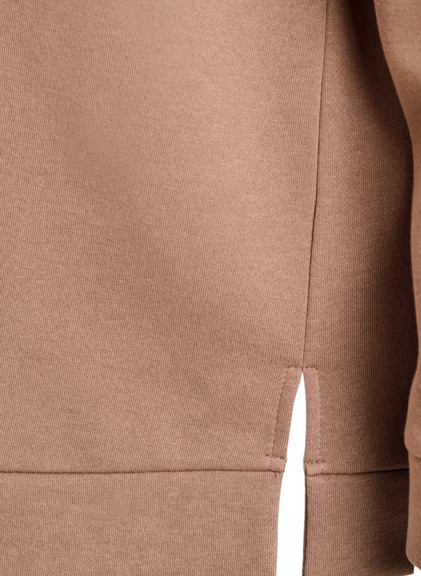 Sweatshirt mit hohem Kragen und Reißverschluss
