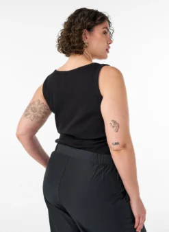 Tailleiertes Top mit Motiv