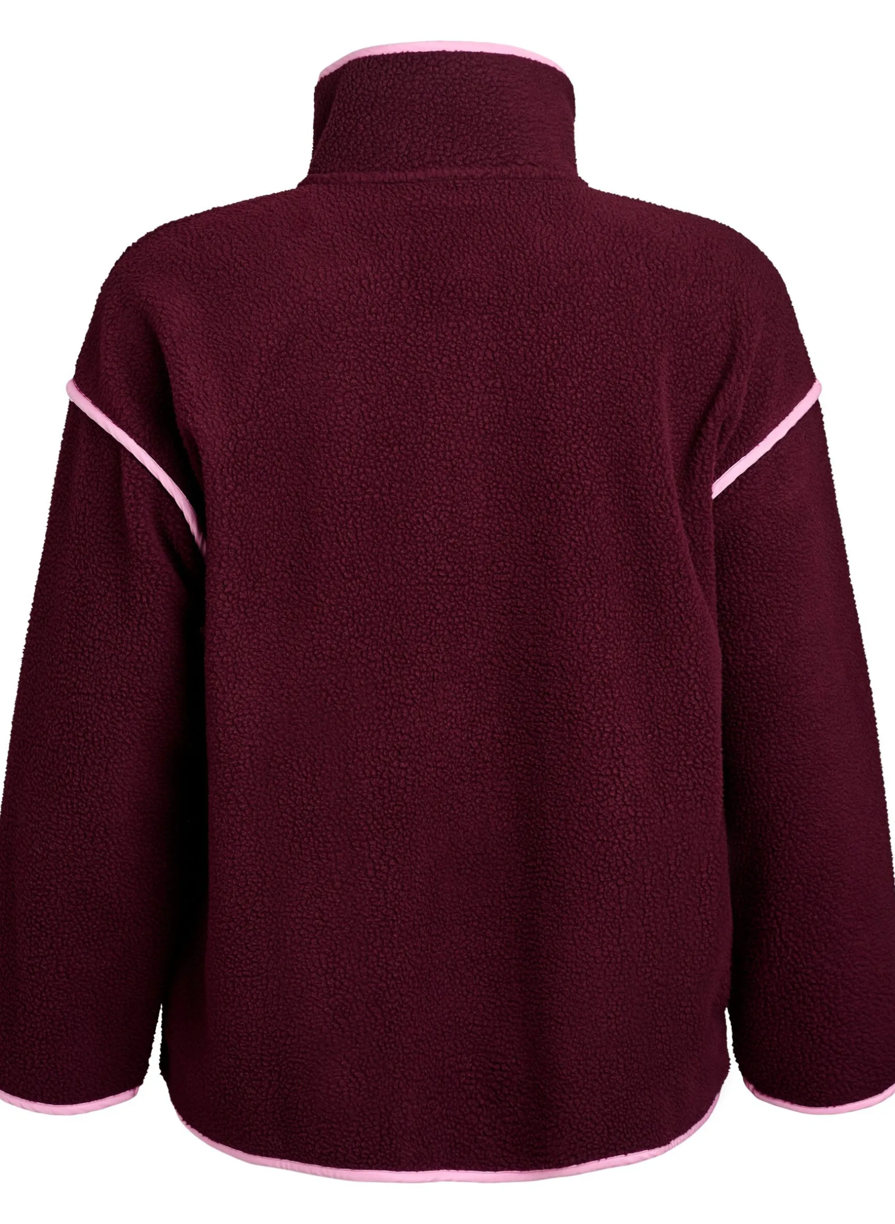 Teddy-Jacke mit Kontrastdetails