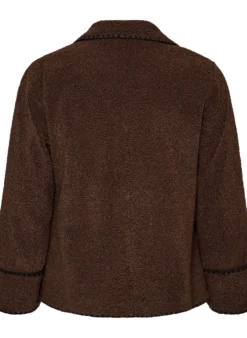 Teddyjacke mit Kontrastdetails