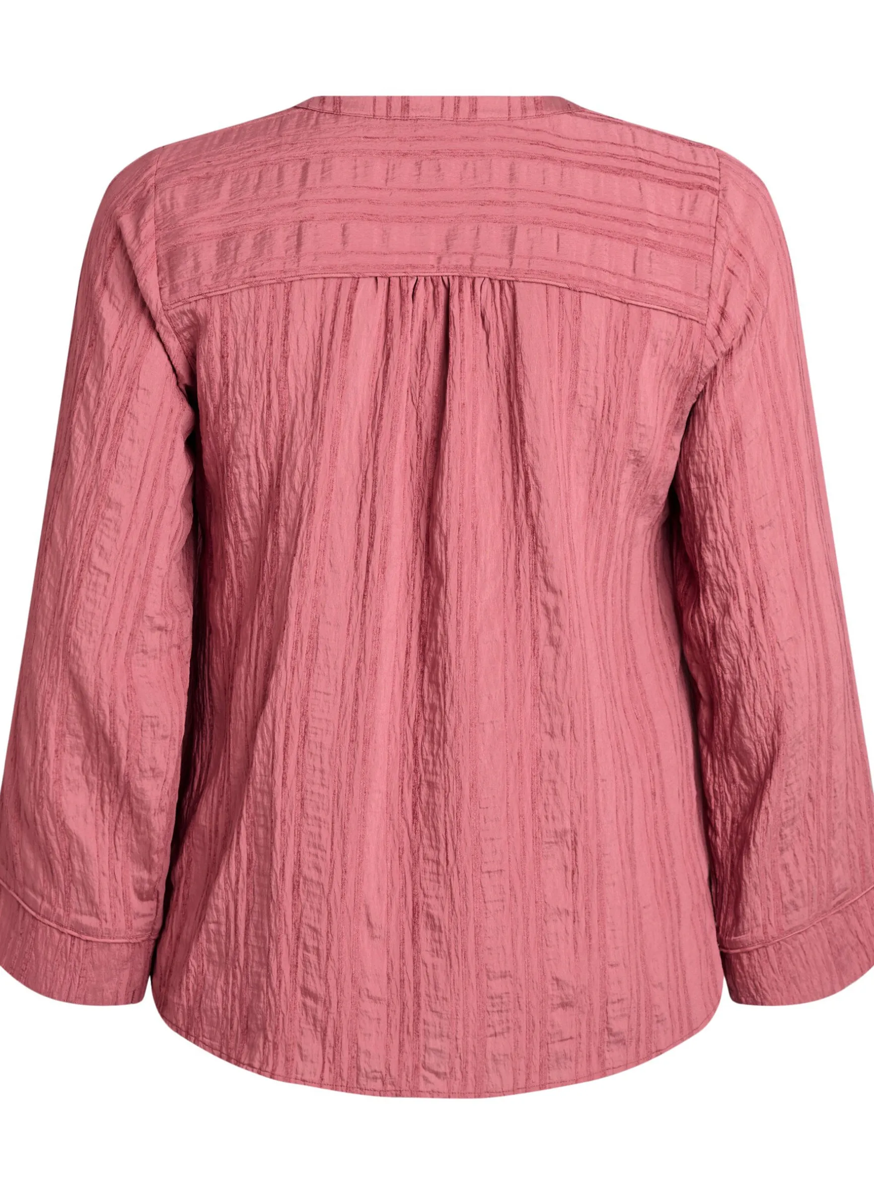 Ton-in-Ton-Bluse mit Knöpfen