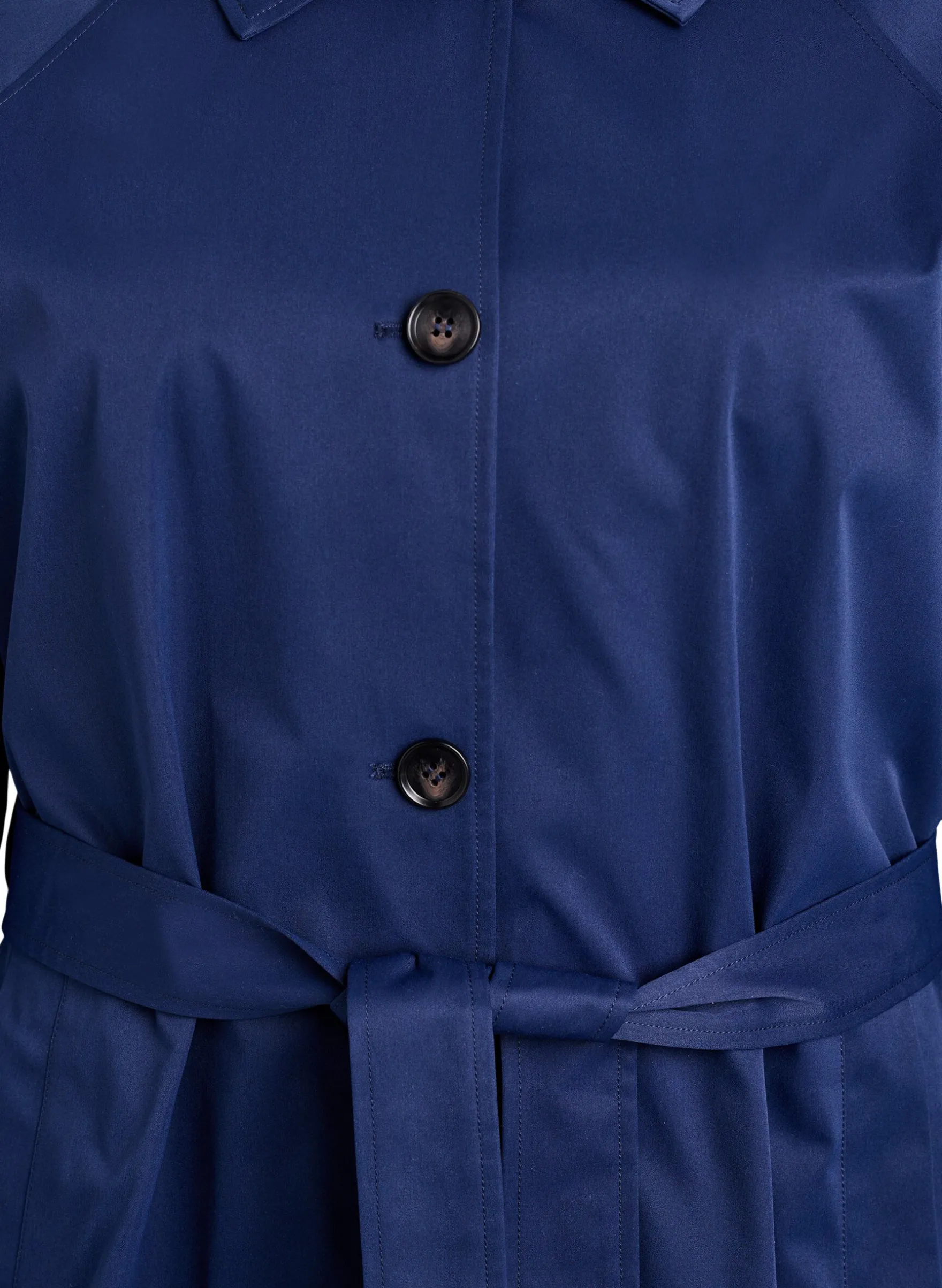 Trenchcoat mit Gürtel und Schlitzen