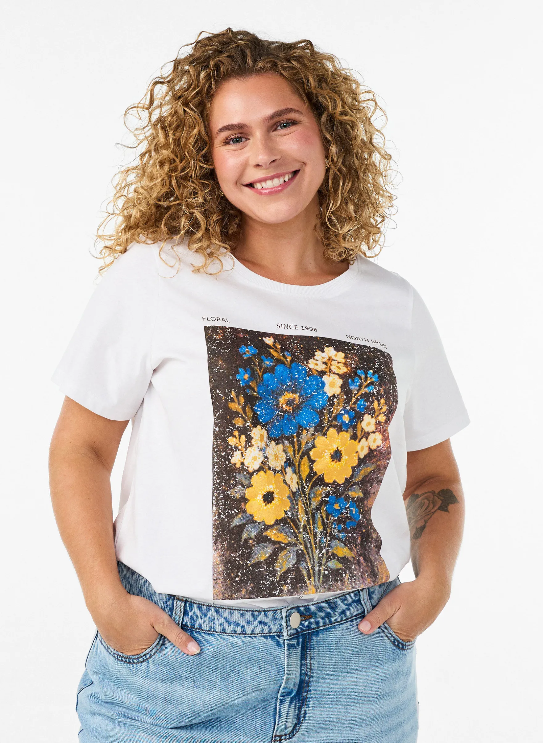T-Shirt aus Baumwolle mit Frontprint