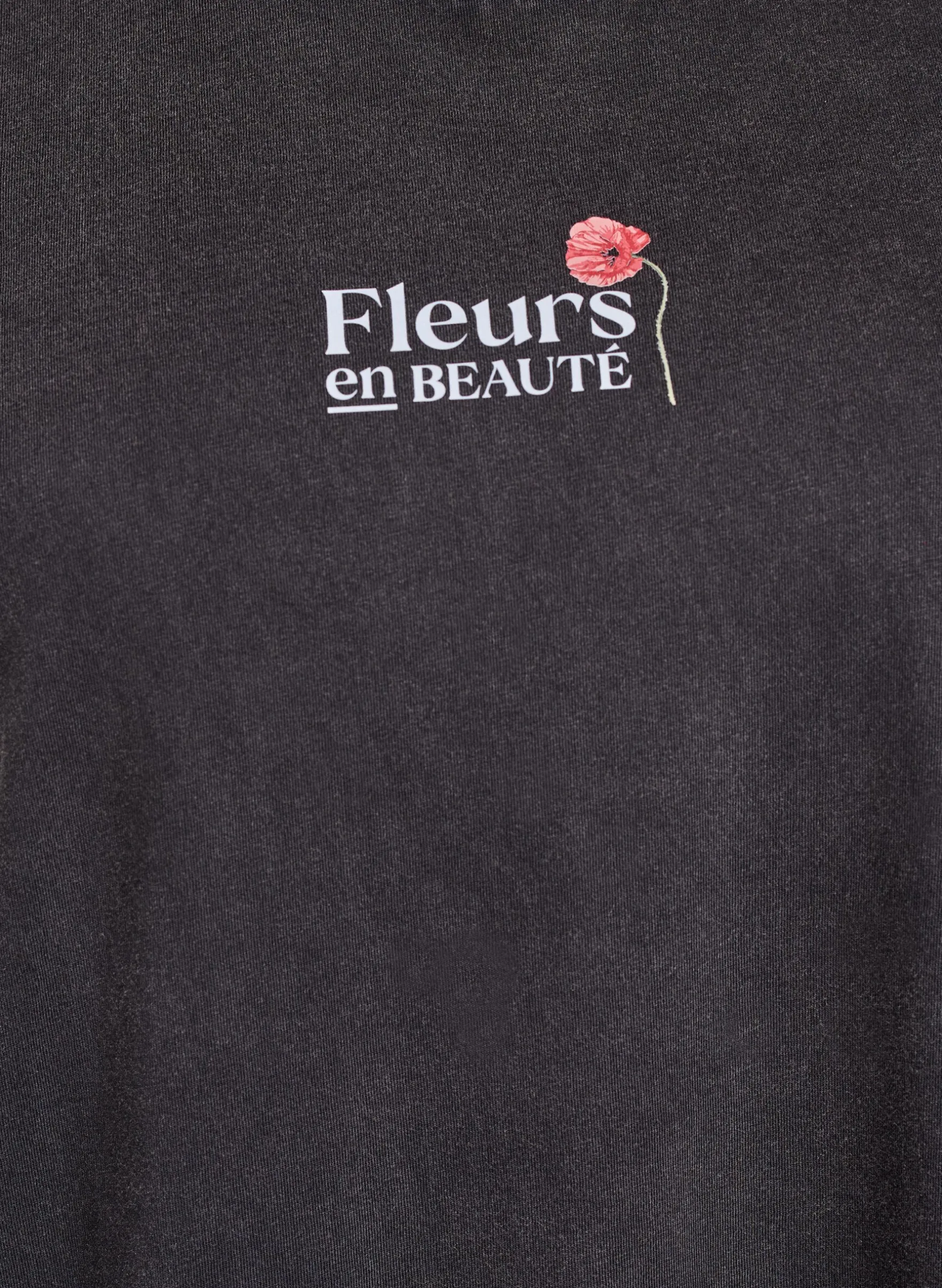 T-Shirt aus Baumwolle mit Print auf Vorder- und Rückseite