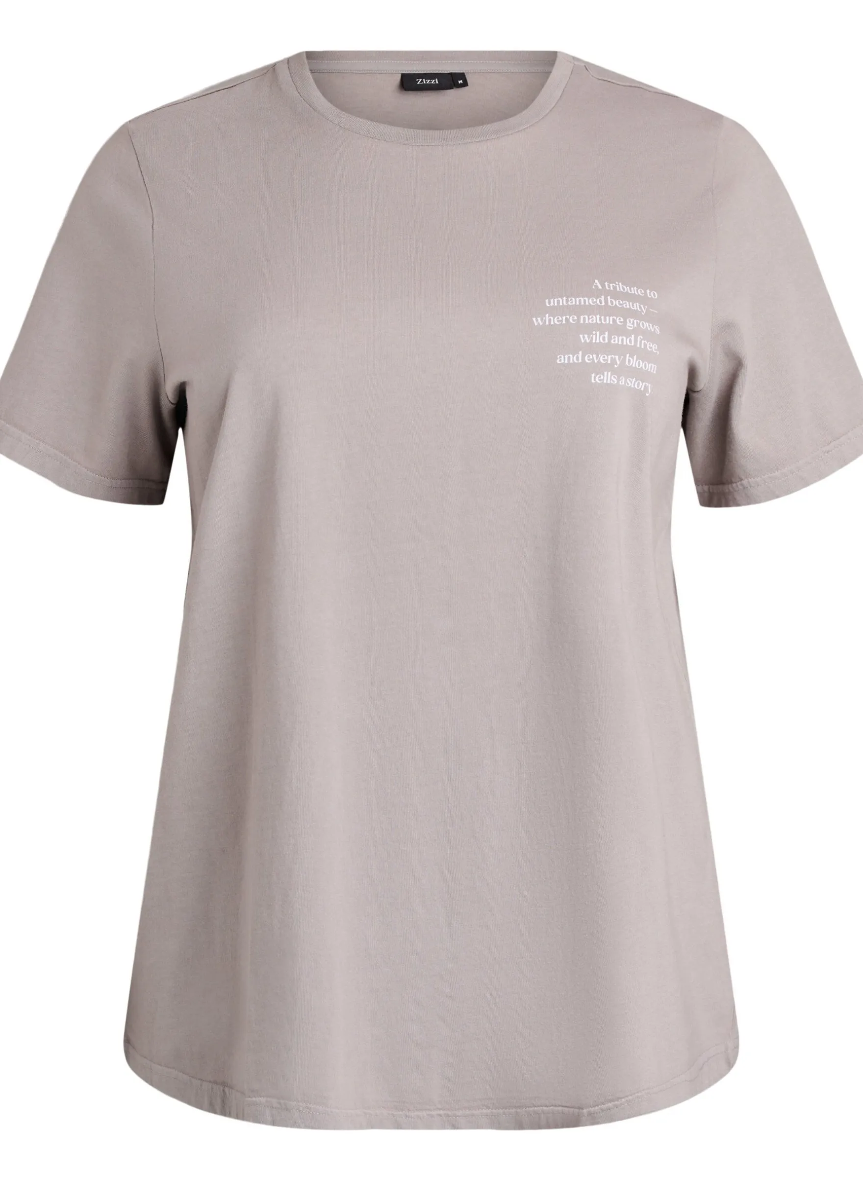 T-Shirt aus Baumwolle mit Print auf Vorder- und Rückseite