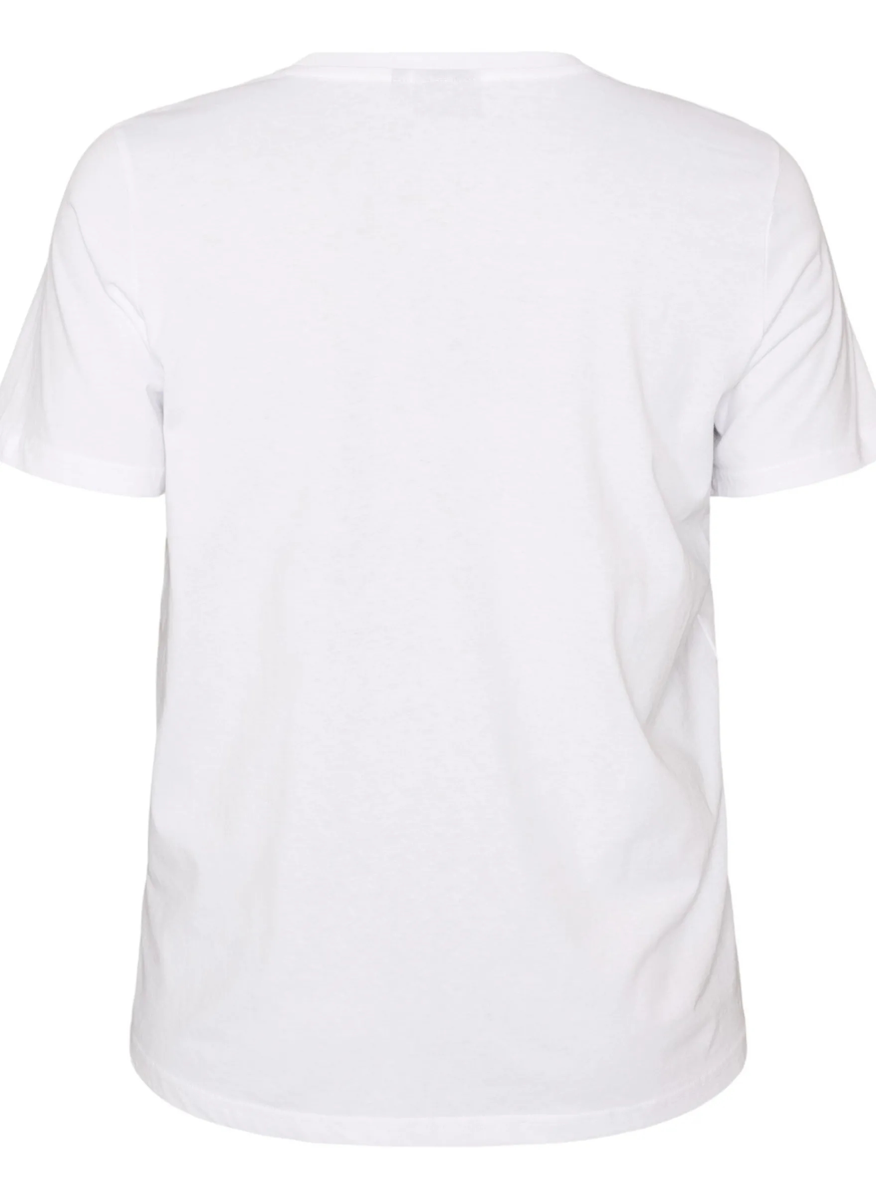 T-Shirt aus Baumwolle mit Text-Badge