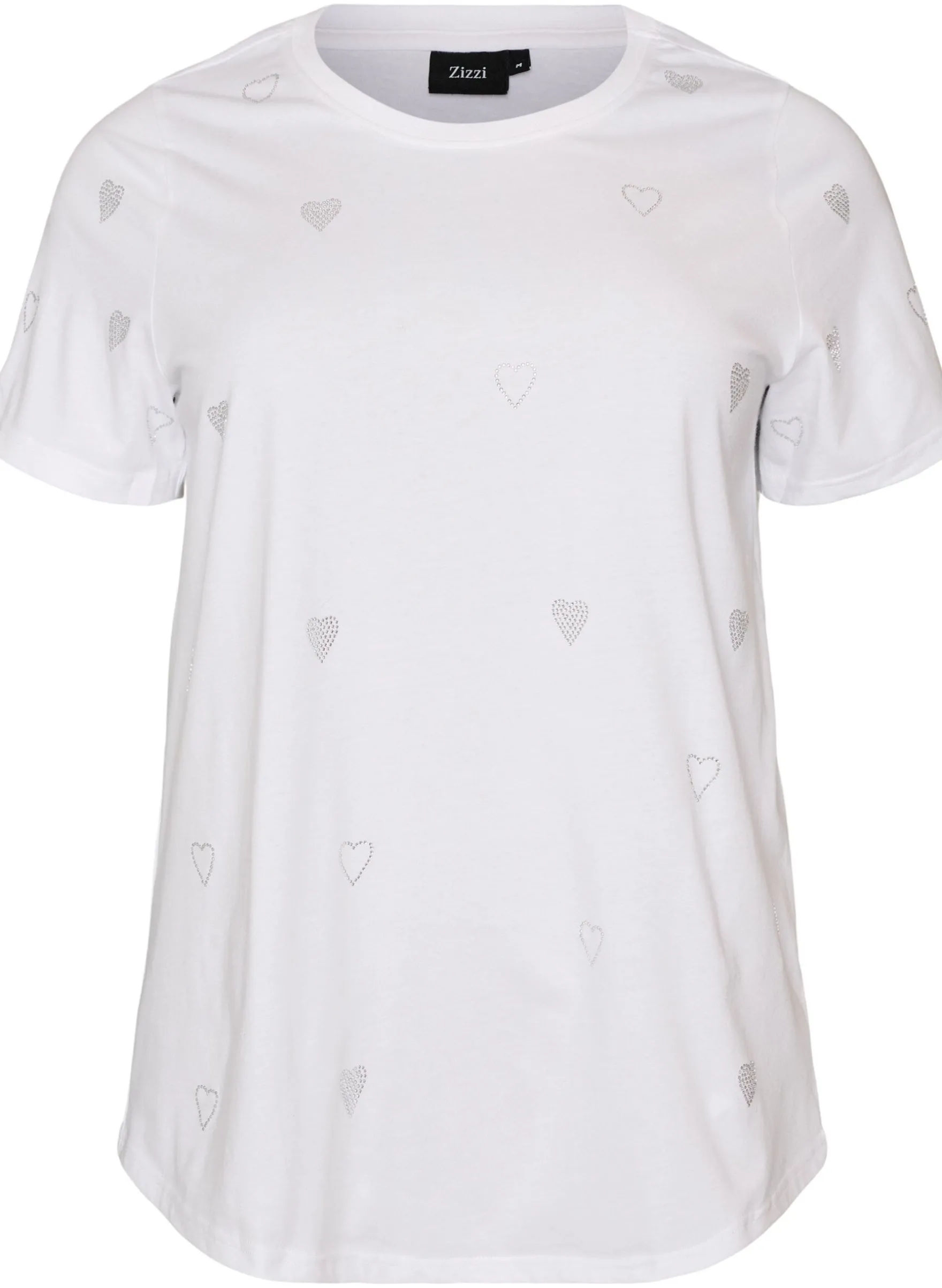 T-Shirt aus Bio-Baumwolle mit Herzen