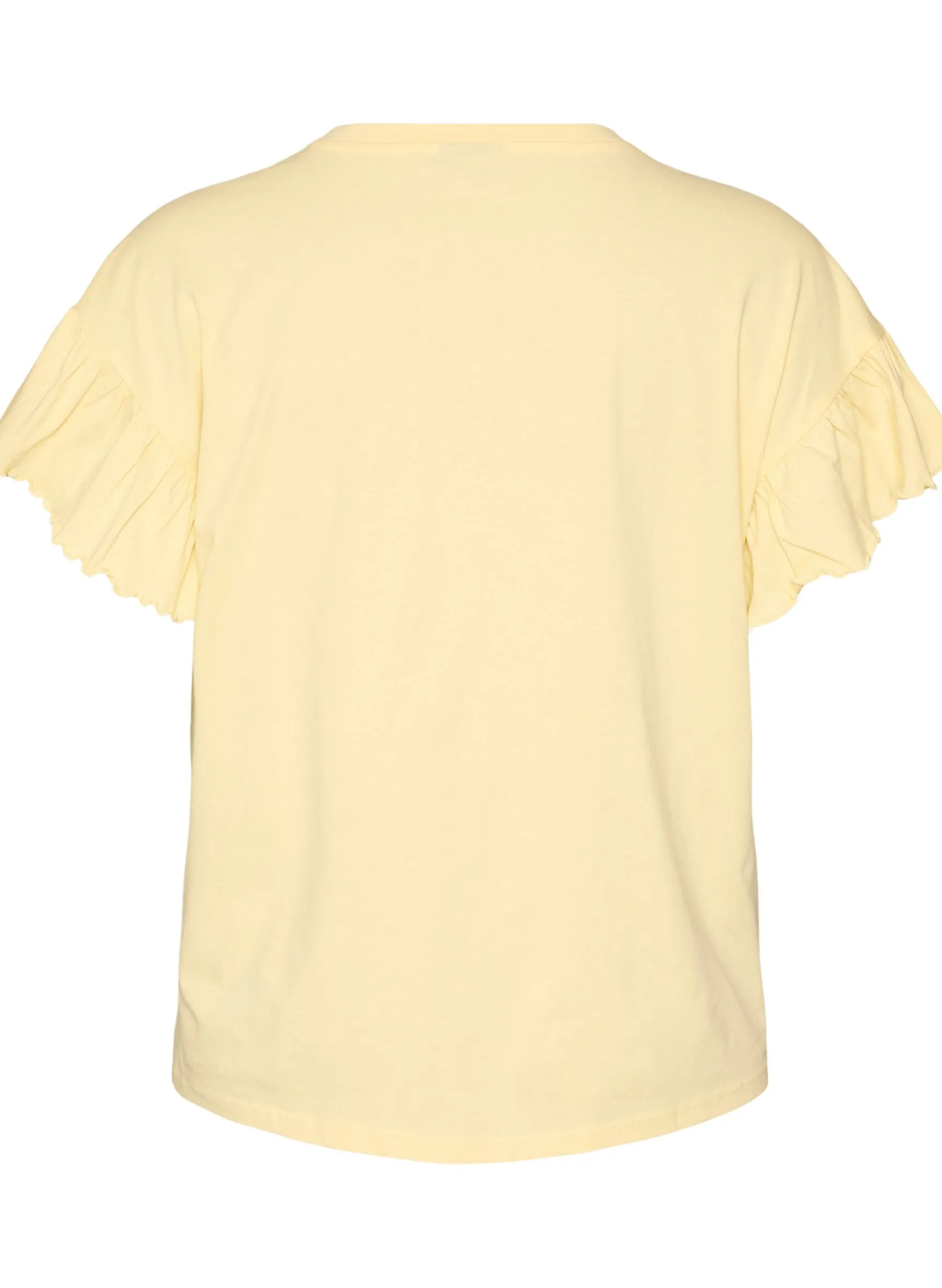 T-Shirt aus Bio-Baumwolle mit Rüschenärmeln