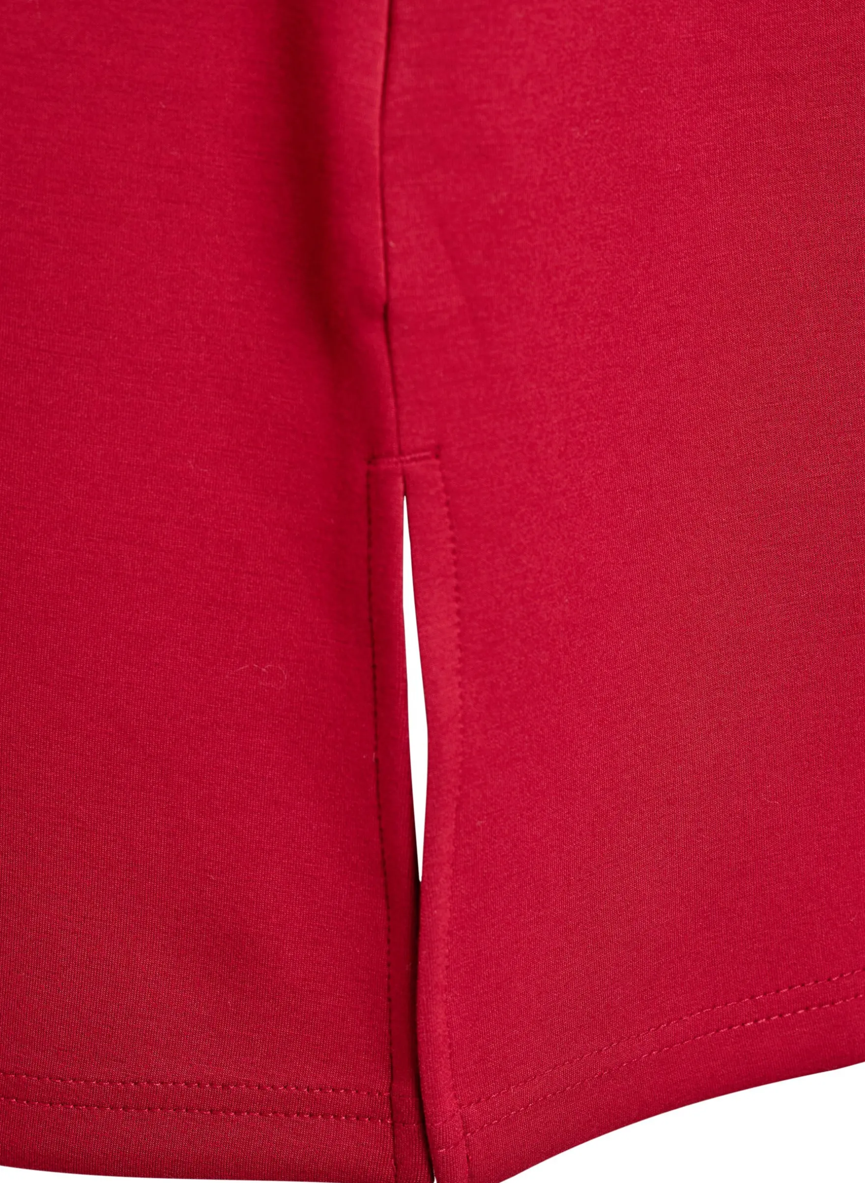 T-Shirt-Kleid aus Jersey mit Seitenschlitzen