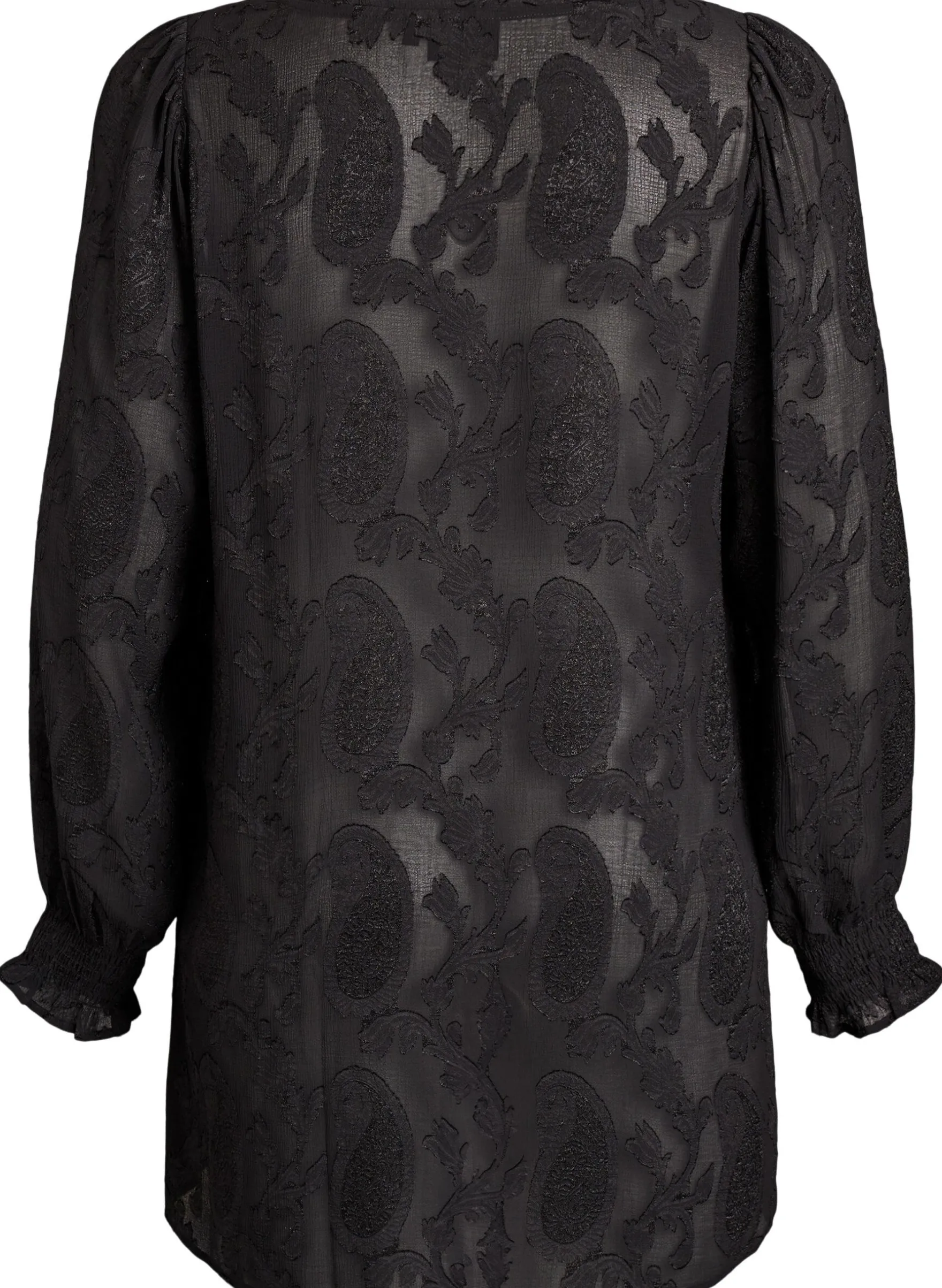 Tunika mit Paisley-Muster und langen Ärmeln