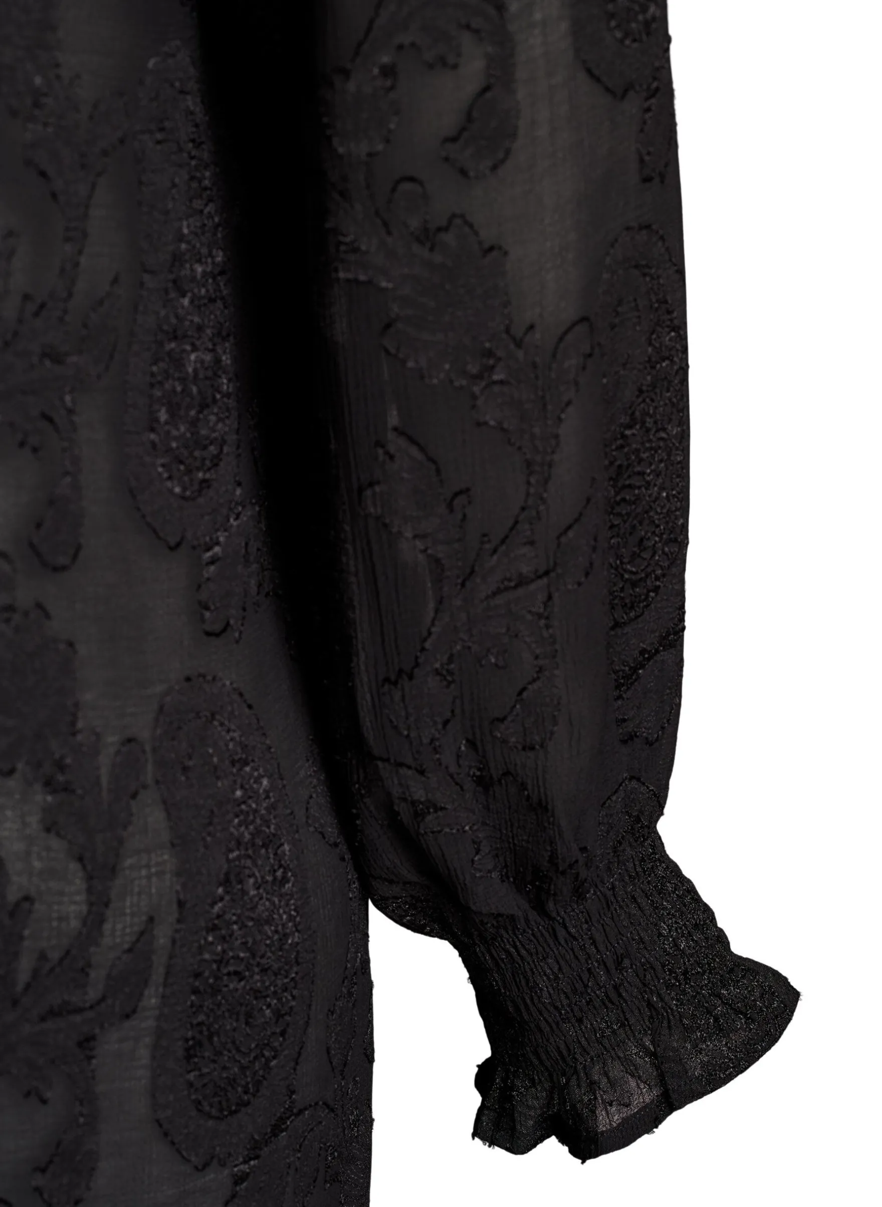 Tunika mit Paisley-Muster und langen Ärmeln