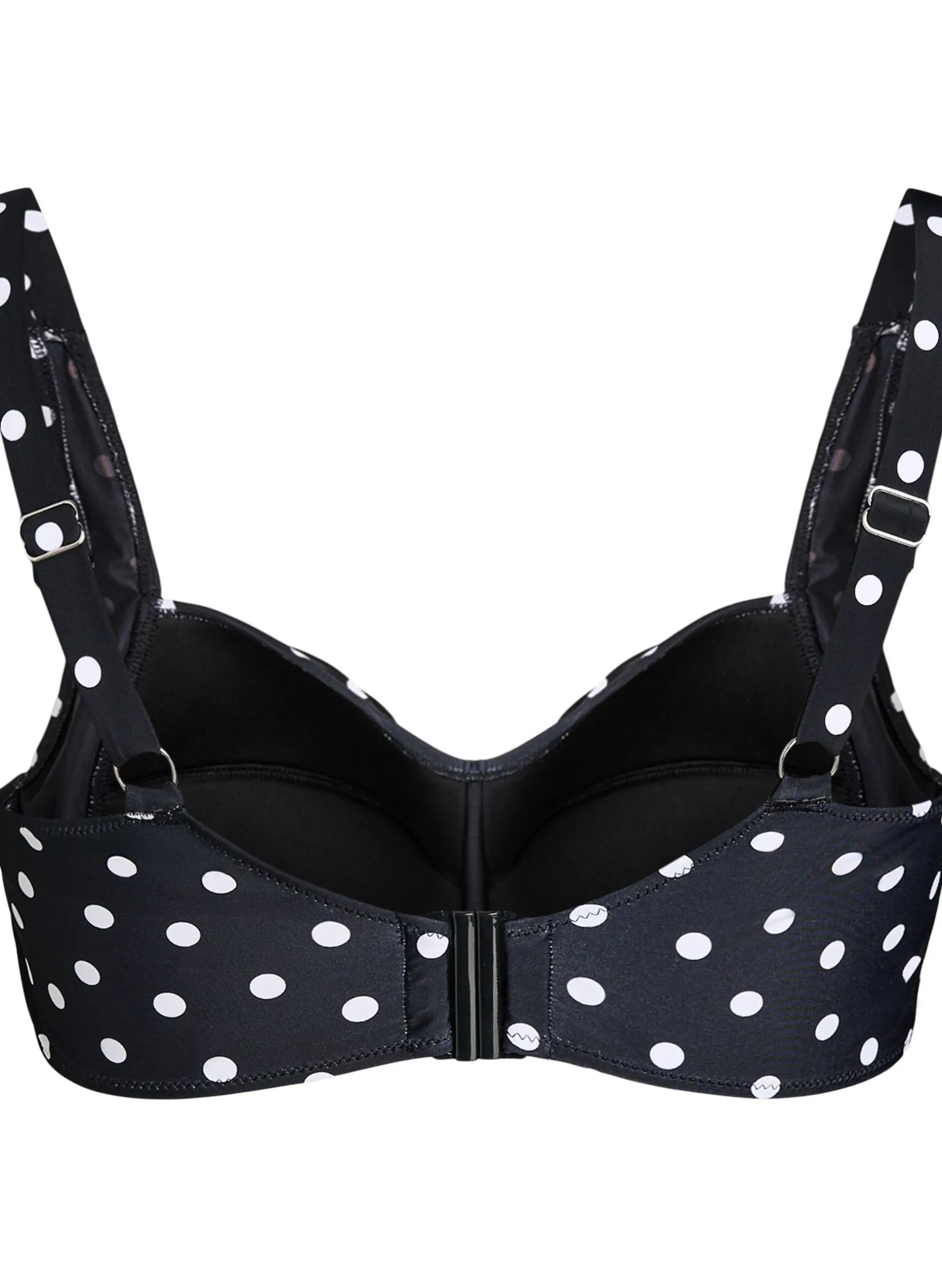 Wattierter Bikini-Oberteil mit Print