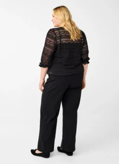 Weit geschnittene Hose mit elastischem Bund
