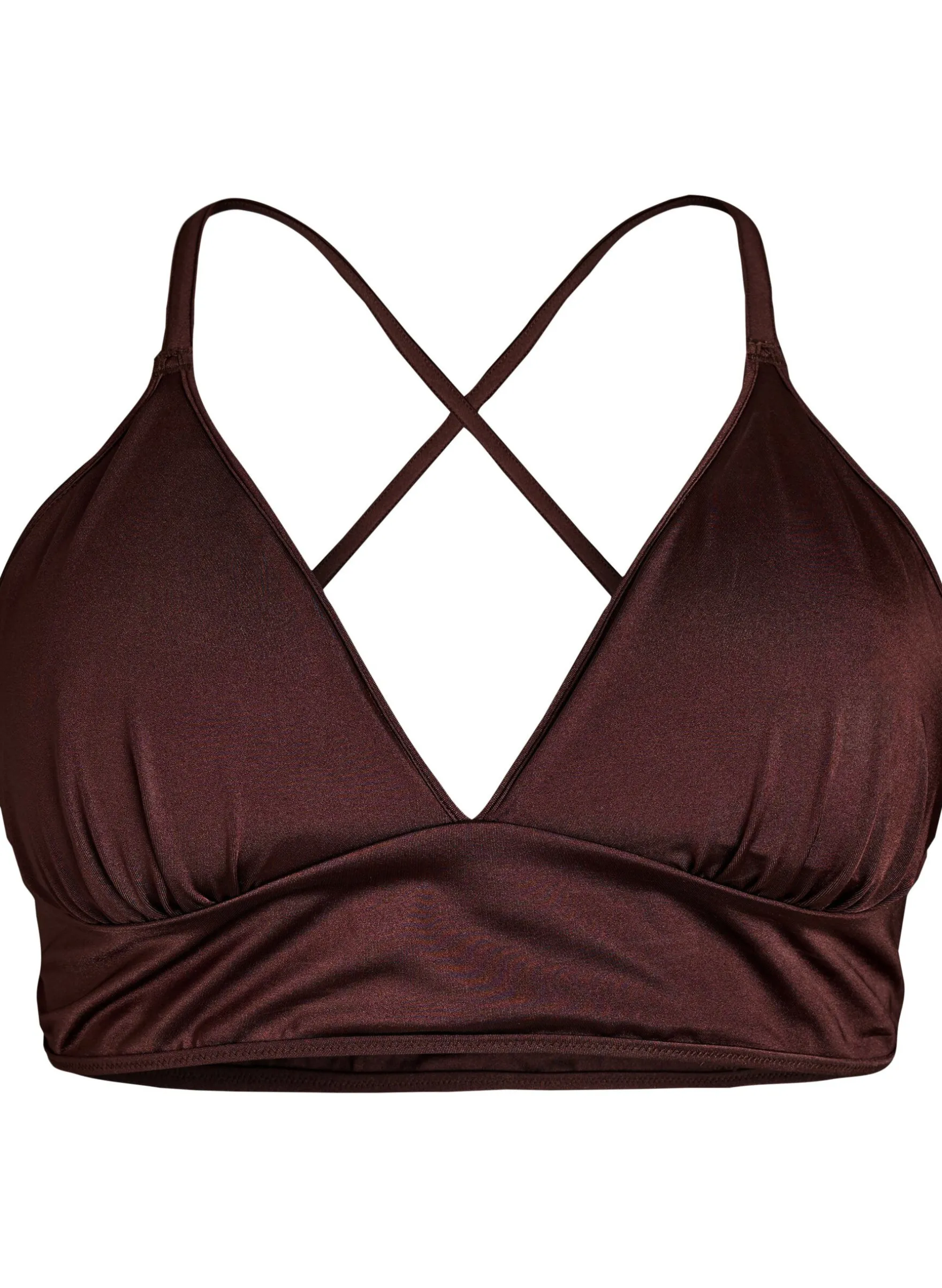 Wende-Bikini-Top mit V-Ausschnitt und Kreuzträgern